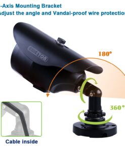 EWETON 2.0MP Hybrid 4-in-1 TVI/CVI/AHD/960H CCTV Home Surveillance Camera 3.6mm Lens 36PCS Infrared LEDs IR Cut 100ft Night Vision Indoor Outdoor Weatherproof Security Camera (Metal Housing Black) 21 71WAP8p2X5L