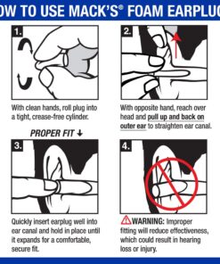 Mack's Ultra Soft Foam Earplugs, 50 Pair - 33dB Highest NRR, Comfortable Ear Plugs for Sleeping, Snoring, Travel, Concerts, Studying, Loud Noise, Work | Made in USA 32 71WAWgNzLLL