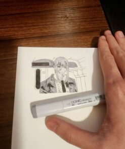 Copic Sketch Alcohol Marker 5 Colors + Multiliner SP Set, Sketching Grays Neutral Gray colors (N0, N2, N4, N6, and N8) and a Black 0.5 pen Marker Set 33 71WAcJX2iFL