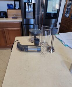 Mueller Smart Stick 800W, 12 Speed and Turbo Mode, 3-in-1, Heaviest Duty Copper Motor Immersion Blender, Titanium Steel Blades Hand Blender, Comfygrip Handle, Whisk, Beaker/Measuring Cup 44 71WAh3Drv4L