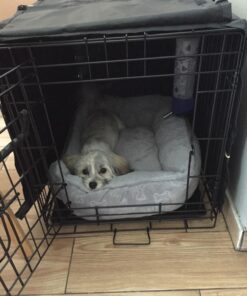 MidWest Homes for Pets Dog Crate Cover, Privacy Dog Crate Cover Fits MidWest Dog Crates, Machine Wash & Dry 24-Inch Black 47 71WBP4XlTzL