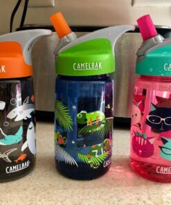 CamelBak Eddy Kids Water Bottle Kids Big Bite Valve - Spill Proof - Water Bottle for Kids - BPA-Free Water Bottle Meow 17 71WBQXC yNL