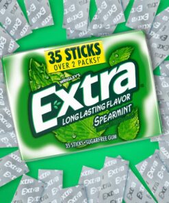 Alternative view of Extra Spearmint Sugar Free Chewing Gum Bulk Pack, 35 Count (6 Pack) 35 Count (Pack of 6)