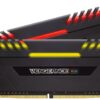 CORSAIR VENGEANCE RGB 16GB (2x8GB) DDR4 3000MHz C16 Desktop Memory - Black RGB - Black 16GB (2x8GB)