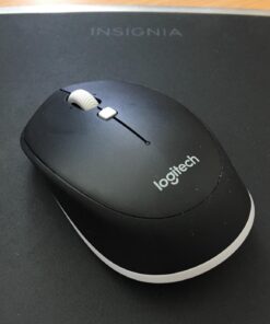 Logitech M535 Bluetooth Mouse Compact Wireless Mouse with 10 Month Battery Life Works with Any Bluetooth Enabled Computer, Laptop or Tablet Running Windows, Mac OS, Chrome or Android, Gray - Black 45 71WCOfQghWL