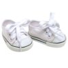 Sophia's White Canvas Sneaker with Laces and Imitation Leather Toe Cap Shoes Accessory for 18" Dolls, White 12 71WCWRoE4kL