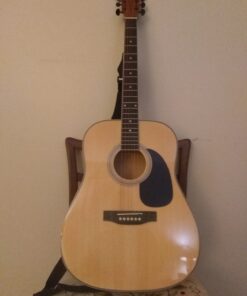 Best Choice Products 41in Full Size Beginner All Wood Acoustic Guitar Starter Set w/Case, Strap, Capo, Strings, Picks, Tuner - Natural 37 71WCZJdfuL