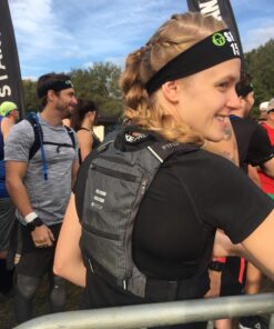 FITLY Minimalist Running Pack For Men & Women - Lightweight Running Vest Phone Holder, Storage, Thoracic Belt - Carry Personal Items - Running Backpack for Sub45 Runs, Hikes - (Classy Black) M-L-XL Classy Black 25 71WD2WR6MAL