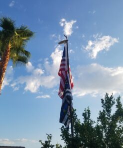 VSVO US American Flag 4x6 ft - Heavyweight Polyester US Outdoor Indoor Flags - Embroider Stars, Sewn Stripes, Brass Grommets USA Flags USA Flag 4x6 7 71WD2ccBqfL