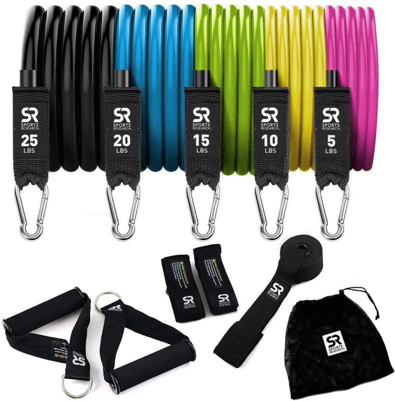 Catalog 2 Sweet Sweat Hip Bands and Resistance Set with 3 Levels of Resistance | Non-Slip Fabric Booty Bands for Squats & Lunges | Includes Free Mesh Carrying Bag Training Bands