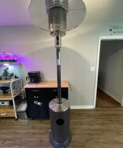 EAST OAK 50,000 BTU Patio Heater with Sand Box, Table Design, Double-Layer Stainless Steel Burner, Wheels, Triple Protection System, Outdoor Heater for Home and Residential, 2023 Upgrade, Black 56 71WDKRmESYL