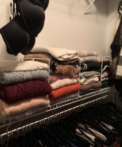 Closet Shelf Liner, Wire Shelf Liners for Closets and Pantry (Set of 4) 12 x 48 inch - Plastic Closet Liners 12x48 Clear 30 71WDQNvMbAL