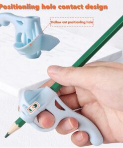 YIYATOO 4 Pieces Pencil Grips Trainer for Both Left-Handed and Right-Handed,School Supplies,Classroom Must Haves,Kids Handwriting Aid Correction Tool 4pcs 5 Fingers Pencil Grippers 10 71WDpzz1ltL