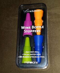 Rabbit W6121 Bottle Stoppers, Set of 4, Multicolor Bottle Stopper 31 71WDyVSaCzL