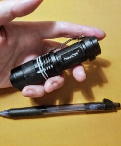 HAUSBELL A300 Rechargeable flashlights 20000 Lumens Super Bright Zoomable Waterproof Tactical Camping LED Flashlight with 5 Modes (Battery exclude) A300 1PACK 41 71WE65TRAL