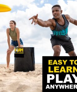Kan Jam Disc Toss Game - American Made Outdoor Game for The Backyard, Beach, Park, Tailgates - Original, Illuminate, Pro, Travel Edition, and Carry Bag Only The OG 40 71WEMQGoOKS