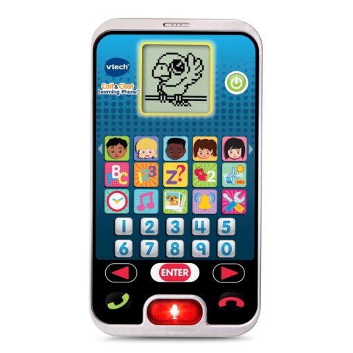 VTech Call and Chat Learning Phone, 0.91 x 3.27 x 5.91 inches, Black & blue Standard Packaging