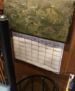 Dry Erase Laminated Jumbo Wall Calendar, Huge 24-inch by36-Inch Size, Monthly Planner for Home Office, Classroom, Large Date Boxes, Reusable Film, Never Folded, Includes 5 Markers, 8 Tacks. I Eraser White 24 x 36 - 1 month 28 71WEgB0DEGL