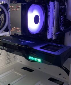 Skytech Gaming Archangel Gaming Computer PC Desktop – Ryzen 5 5600X 3.7GHz, RTX 3060 TI 8G, 1TB NVMe SSD, 16GB DDR4 3200MHz, RGB Fans, Windows 10 Home 64-bit, 802.11AC Wi-Fi, White 5600X | 3060 TI 32 71WFe70e2kL