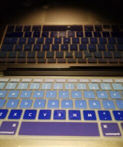 Allinside Blue Ombre Keyboard Cover Skin for MacBook Pro 13" 15" 17" (2015 or Older Version), MacBook Air 13" A1369/A1466, Older iMac Wireless Keyboard MC184LL/B 2010-2017 MacBook Air 13 & 2008-2015 Mac Pro 13/15 Ombre Blue 27 71WFf5O4vnL 1