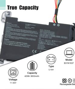 Alternative view of BOWEIRUI B31N1637 Laptop Battery Replacement for Asus VivoBook X510 X510U X510UQ X510UA X510UAR X510UF VivoBook S15 S510U S510UF S510UQ S510UN S510UR S510UA F510 F510U F510UA F510UQ 0B200-02590000