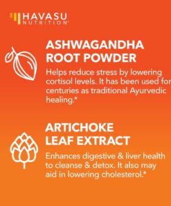HAVASU NUTRITION Ashwagandha Capsules with Artichoke Extract to Support Stress Response & Mood Support (1000 mg) 26 71WIwRFlIML