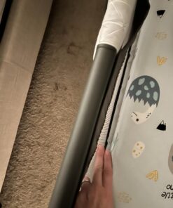 Dream On Me Holly 3” Fiber Portable, Greenguard Gold Certified, Waterproof Vinyl Cover, Lightweight Mini Crib Mattress, White 32 71WJN3ZDmqL