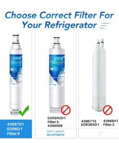 Alternative view of ICEPURE 4396701 Refrigerator Water Filter Replacement for Whirlpool 4396702, EDR6D1, EveryDrop Filter 6, Kenmore 9915, 46-9915, 2 PACK