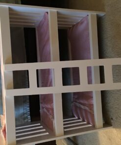 Badger Basket Toy Doll Triple Doll Bunk Bed with Ladder, Bedding, and Personalization Kit for 20 inch Dolls - Pink Gingham 41 71WJhk5CTqL 1