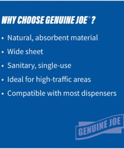 Genuine Joe GJO22200 Hard Wound Roll Towel, 350' Length x 7-8/9" Width, Natural (Case of 12) 12 Count (Pack of 1) 12 71WJmxUi6vL