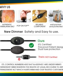 Himalayan Glow 1002 Crystal, 6-8 Lbs, Salt Lamp Himalayan Salt Lamp 51 71WK1WrYMoL