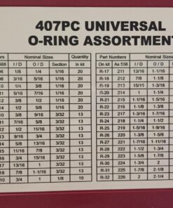 NEIKO 407 Rubber O-Ring Assortment Kit, Buna-N Gasket Sealing Rings and Replacement O-Rings, 32 SAE Sizes, 407-Piece Kit SAE O-Ring, 407 Piece 13 71WKvNngHzL