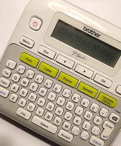 Brother P-touch, PTD210, Easy-to-Use Label Maker, One-Touch Keys, Multiple Font Styles, 27 User-Friendly Templates, White, Gray/White 49 71WL29hYRAL