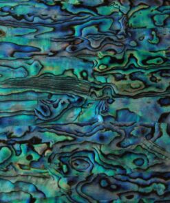 Alternative view of Blue Paua Abalone Coated Enhanced Adhesive Veneer Sheet (9.4" x 5.5" x 0.007")