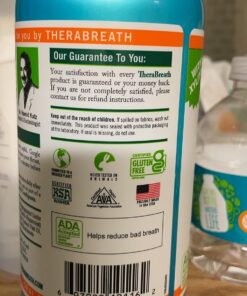 TheraBreath Fresh Breath Mouthwash, Icy Mint Flavor, Alcohol-Free, 16 Fl Oz (Pack of 2) Adult 16 Fl Oz (2-Pack) 30 71WLhB2A67L
