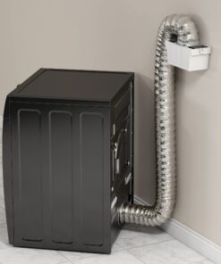 Deflecto Dryer Lint Trap Kit, Indoor Venting with Supurr-Flex Flexible Metallic Duct, Includes Clamps (LTF) 24 71WMID7hg1L