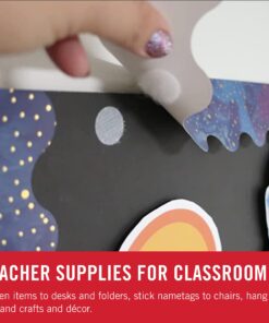 VELCRO Brand Dots with Adhesive Black | 75 Pk | 5/8" Small Circles | For Home, Office or Classroom Projects | Round Sticky Back Design 12 71WMOvWT3NL