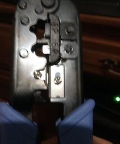 TRENDnet Crimping Tool, Crimp, Cut, And Strip Tool, For Any Ethernet or Telephone Cable, Built-In Cutter And Stripper, 8P-RJ-45 And 6P-RJ-12, RJ-11, All Steel Construction, Black, TC-CT68 39 71WMTaUBY2L