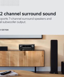 Alternative view of Denon AVR-S970H 8K Ultra HD 7.2 Channel (90Watt X 7) AV Receiver 2020 Model - Built for Gaming, Music Streaming, 3D Audio & Video, Alexa + HEOS, Black