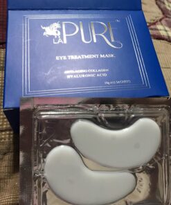 LA PURE Luxury Collagen Eye Mask - Under Eye Patches with Hyaluronic Acid, Dark Circles Under Eye Treatment, Under Eye Bags Treatment, Eye Mask for Puffy Eyes, Undereye Dark Circles Pads (15 Pairs) 15 Pair (Pack of 1) Silver 26 71WMsXpbmAL
