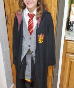 Harry Potter Gryffindor Robe Child Costume, Large, Black 26 71WMyvKbbVL