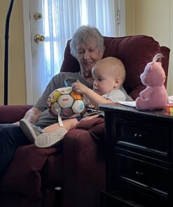 Fisher-Price Laugh & Learn Baby Musical Learning Toy, Singin’ Soccer Ball Plush With Songs Sounds & Phrases For Ages 6+ Months Retail Packaging 23 71WNDOZtOPL