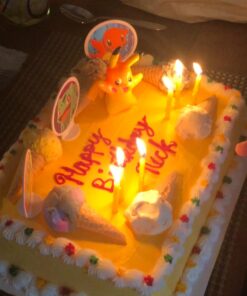 DecoSet® Pokemon Light Up Pikachu Cake Topper, 4 - Piece Decoration Set, Birthday Decorations For All Size and Shape Cakes Original Version 42 71WNGnfzbNL