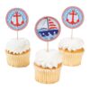 Fun Express Nautical Sailor Theme Cupcake Picks - 25 ct 24 71WNkrKWWAL
