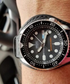 SEIKO Men's Automatic Analogue Watch with Rubber Strap SKX007K 65 71WO25v3FRL