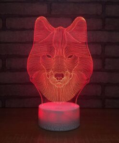 3D Illusion Lamp Animals Wolf Night Light Touch Table Desk Lamps 7 LED Colors Changing Lighting Wolf Shape Acrylic Table Desk Bedroom Decoration Cool Gifts Ideas Birthday Xmas (Animals Wolf) 16 71WOKBG2NNL