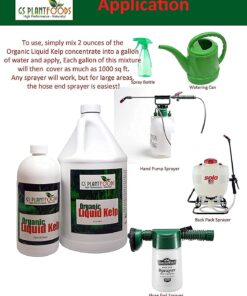 Organic Kelp Fertilizer by GS Plant Foods - Omri Listed(1 Gallon) - Liquid Kelp Concentrate for Gardens, Lawns & Soil Yields 800+ gallons 1 Gallon 28 71WOcb11t4L 3