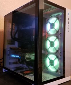 Corsair LL Series, LL120 RGB, 120mm RGB LED Fan, Triple Pack with Lighting Node PRO- White, Lighting Node PRO Included, LL120 RGB White,CO-9050092-WW Triple Pack w/ Lighting Node PRO 66 71WOcfDtQzL