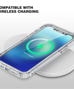 Diaclara Designed for iPhone 12/12 Pro Case, Full Body Rugged Case with Built-in Touch Sensitive Anti-Scratch Screen Protector, Soft TPU Bumper Case for iPhone 12/12 Pro 6.1" (Clear) iPhone 12 & iPhone 12 Pro 6.1" Clear 10 71WP1HZx1jL