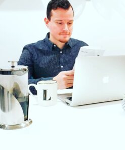 The Original Glass French Press Coffee Maker - Versatile Coffee Press, Tea Press w/ 4 Level Filtration, BPA Free French Press Stainless Steel Coffee Maker by Cafe Du Chateau (34oz) 62 71WPCQPnNyL